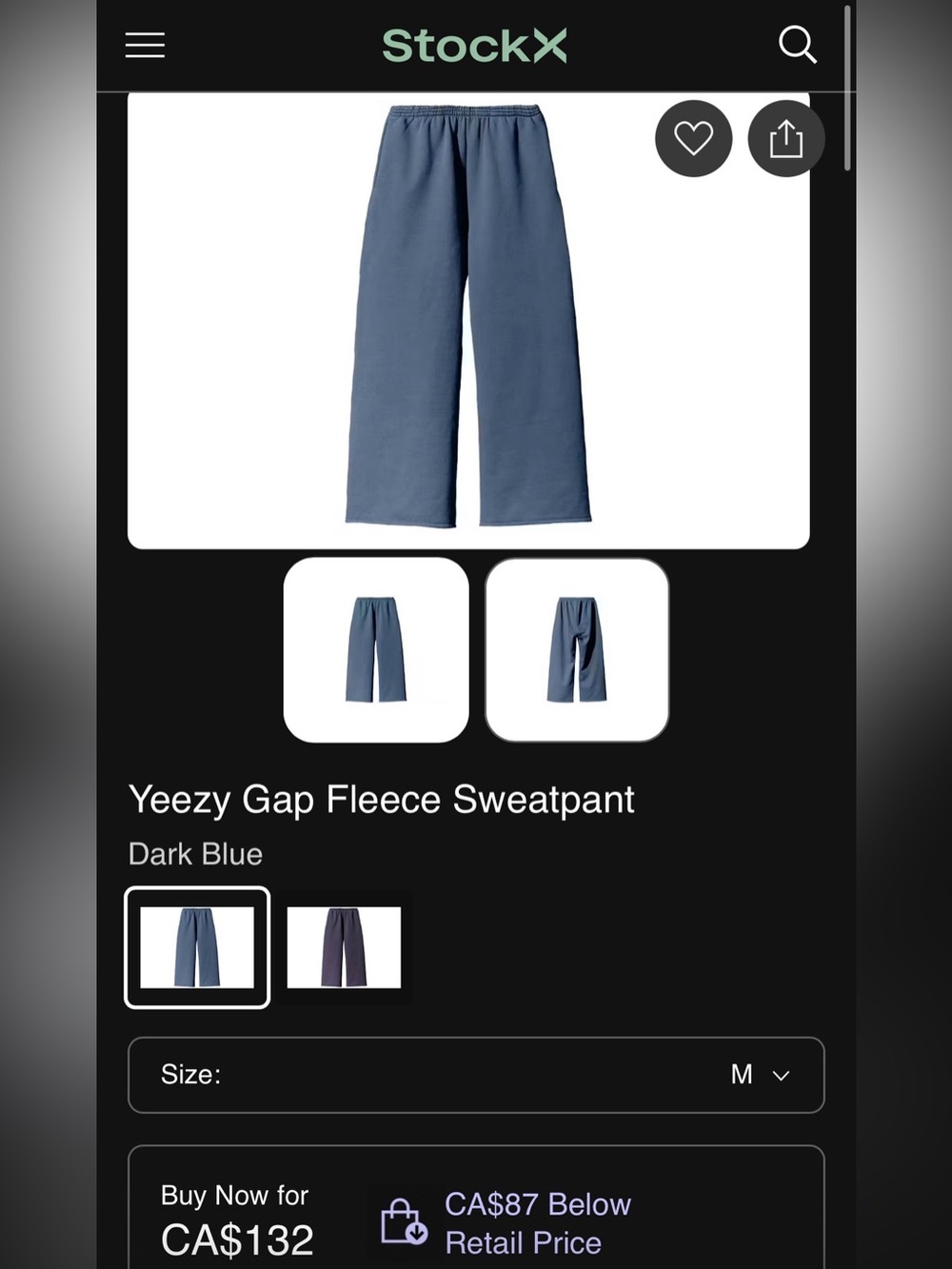 Yeezy x GAP x Balenciaga heavy fleece baggy sweatpants - SIZE M - Picture 7 of 7